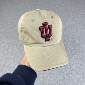 Indiana‎ Hoosiers Hat Cap Strap Back Mens Starter Beige NCAA Basketball